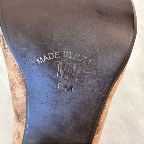 Mia Limited Edition Cosmopolitan Peep Toe Leopard Print Suede Heels size 8 - Picture 8 of 9